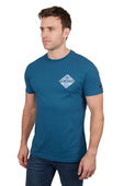 Pure Western Mens Todd Short Sleeve Tee - Denim [Siz:M]