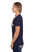 Pure Western Womens Frankie Short Sleeve Tee - Navy [Siz:12]