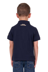 Pure Western Boys Mack Short Sleeve Polo - Navy [Siz:6]