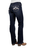 Pure Western Womens Mia Straight Leg Jean 32 Leg - Evening Sky [Siz:10]