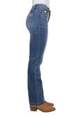 Pure Western Womens Gia Hi Rise Boot Cut Jean - Retro Blue [Siz:12]