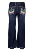 Pure Western Girls Zoe Boot Cut Jean - Midnight [Siz:4]