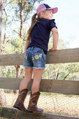 Pure Western Girls Peyton Short - Retro Blue [Siz:2]