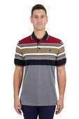 Thomas Cook Mens Ethan Short Sleeve Polo - Navy/Red [Siz:L]