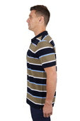 Thomas Cook Mens Troy 1 Pocket Short Sleeve Polo - Navy/Tan [Siz:XL]