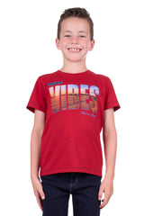 Thomas Cook Boys Rowan Short Sleeve Tee - Red [Siz:2]