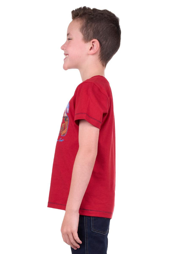 Thomas Cook Boys Rowan Short Sleeve Tee - Red [Siz:4]