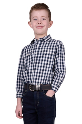 Hard Slog Kids Dell Long Sleeve Shirt 1/2 PLKT [Siz:2]