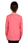 Thomas Cook Girls Anna Long Sleeve Tee [Col:Coral Siz:2]