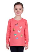 Thomas Cook Girls Anna Long Sleeve Tee [Col:Coral Siz:2]