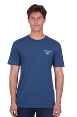 Bullzye Mens Anderson Short Sleeve Tee Shirt - Blue Steel [Siz:S]