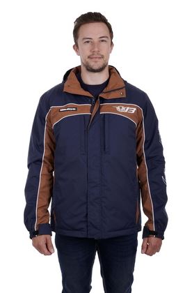 Bullzye Mens Bazooka Jacket - Navy/Tan [Siz:S]