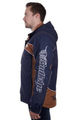 Bullzye Mens Bazooka Jacket - Navy/Tan [Siz:L]