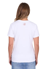 Pure Western Womens Regina Short Sleeve Tee - White [Siz:8]