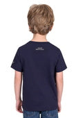 Pure Western Boys Samuel Short Sleeve Tee - Navy [Siz:4]