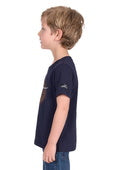 Pure Western Boys Samuel Short Sleeve Tee - Navy [Siz:4]