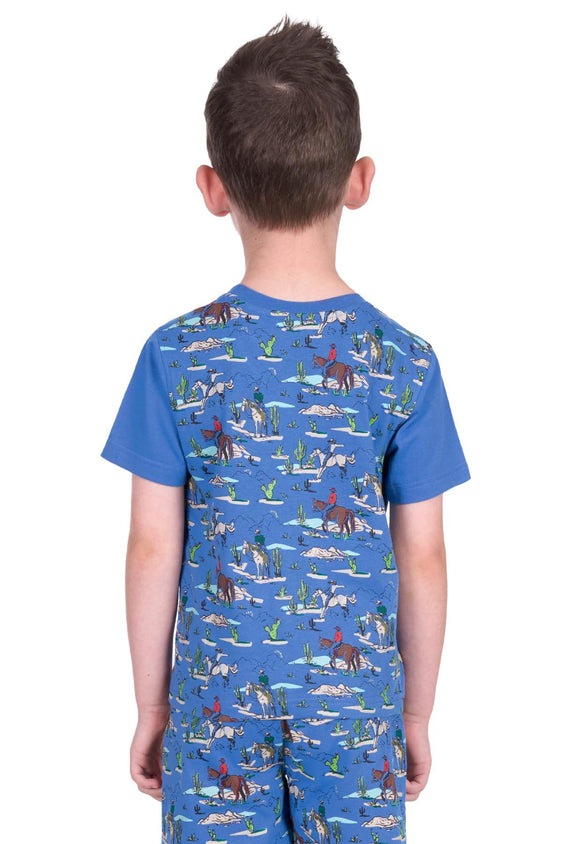 Pure Western Boys Brady PJs - Denim [Siz:6]