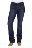 Pure Western Womens Sam R Rider Jean 36L - Midnight [Siz:8]