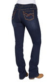 Pure Western Womens Sam R Rider Jean 36L - Midnight [Siz:8]