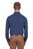 Thomas Cook Mens David Tailored Long Sleeve Shirt - Navy/Blue [Siz:XS]