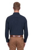 Thomas Cook Mens Roger Linen Long Sleeve Shirt - Navy [Siz:S]