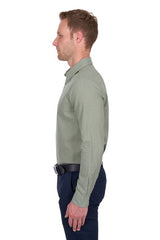 Thomas Cook Mens TC Linen Long Sleeve Shirt - Sage [Siz:S]