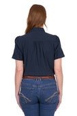 Thomas Cook Womens Cynthia Short Sleeve Shirt - Navy [Siz:8]