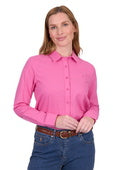 Thomas Cook Womens Blake Long Sleeve Shirt - Bright Pink [Siz:8]