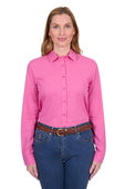 Thomas Cook Womens Blake Long Sleeve Shirt - Bright Pink [Siz:8]