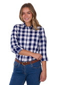 Thomas Cook Womens Scarlet Long Sleeve Shirt - Navy/White [Siz:8]