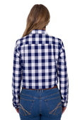 Thomas Cook Womens Scarlet Long Sleeve Shirt - Navy/White [Siz:8]
