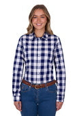 Thomas Cook Womens Scarlet Long Sleeve Shirt - Navy/White [Siz:8]