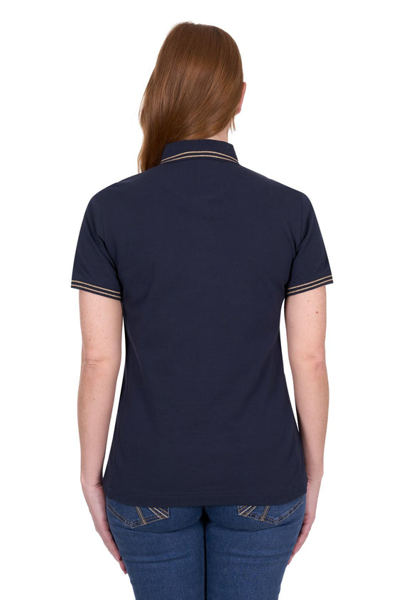 Thomas Cook Womens Lauren Short Sleeve Polo - Navy [Siz:10]