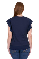 Thomas Cook Womens Mandy Short Sleeve Tee - Navy [Siz:8]