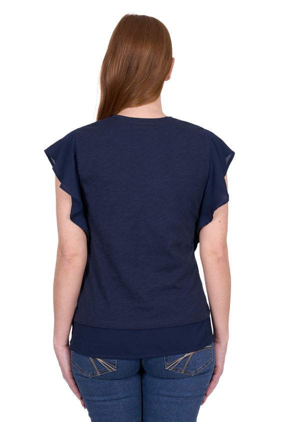 Thomas Cook Womens Mandy Short Sleeve Tee - Navy [Siz:8]
