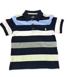 Thomas Cook Boys Charles S/S Polo [Col:Navy/Green Siz:4]