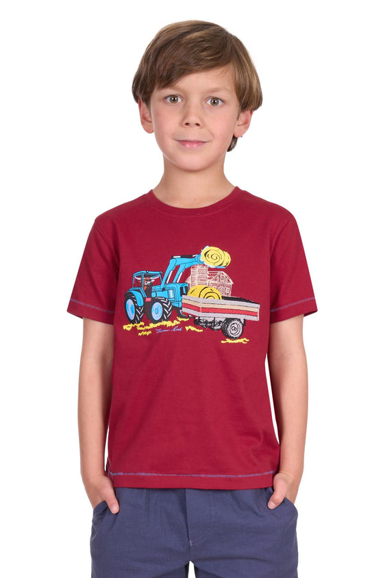 Thomas Cook Boys Nicholas Short Sleeve Tee - Red [Siz:4]