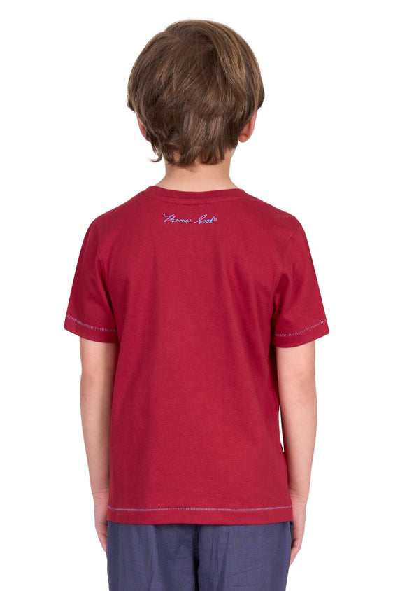 Thomas Cook Boys Nicholas Short Sleeve Tee - Red [Siz:4]