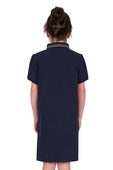 Thomas Cook Girls Traci Short Sleeve Polo Dress - Navy [Siz:4]