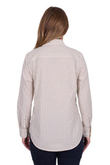 Hard Slog Womens Sara 1/2 Plkt Long Sleeve Shirt - Natural [Siz:12]