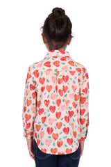 Hard Slog Kids Mira 1/2 Plkt Long Sleeve Shirt - Multi [Siz:4]