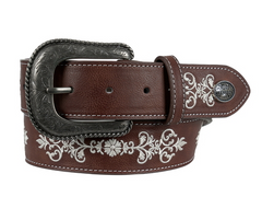 Pure Western Womens Belt Naomi - Dark Tan [Siz:S]