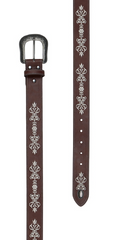 Pure Western Womens Belt Naomi - Dark Tan [Siz:S]