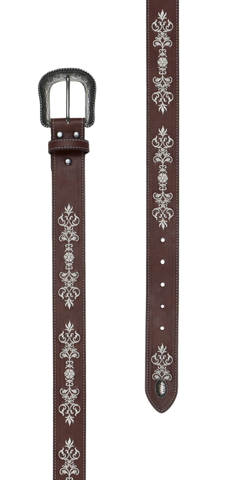 Pure Western Womens Belt Naomi - Dark Tan [Siz:S]
