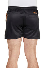 Bullzye Mens Bullring Sports Short - Black/Orange [Siz:S]