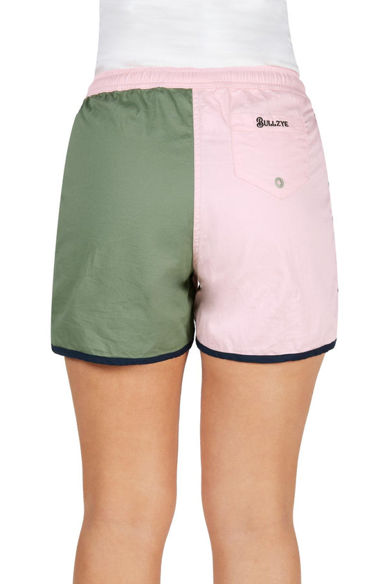 Bullzye Womens Rachel Short [Col:Black/Pink Siz:8]
