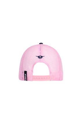 Bullzye Highway HP Trucker Cap - Navy/Pink