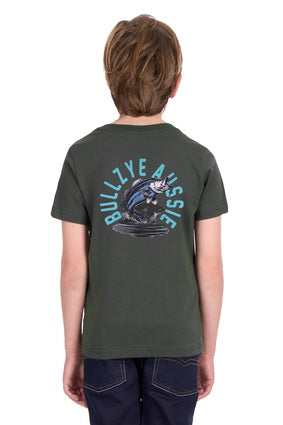 Bullzye Boys Barra Short Sleeve Tee - Green [Siz:4]
