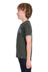Bullzye Boys Barra Short Sleeve Tee - Green [Siz:4]
