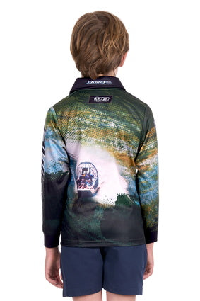 Bullzye Boys Rowdy Long Sleeve Polo [Siz:4]